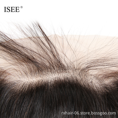 Cheap Virgin Hair Pre Plucked Ear To Ear Transparent Swiss Lace Frontal